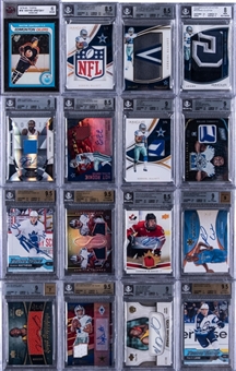1979/80-2010s Panini and Assorted Brands Multi-Sports Graded Collection (16 Different) Including Gretzky Rookie Card!